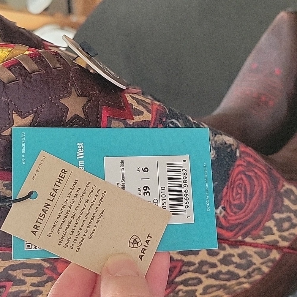 Ariat X Rodeo Quincy Women's Rodeo Western Boots - Snip Toe - Picture 4 of 9